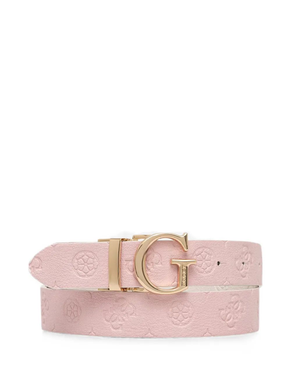 GUESS USA James 4G omkeerbare riem met logo-reliëf Beige