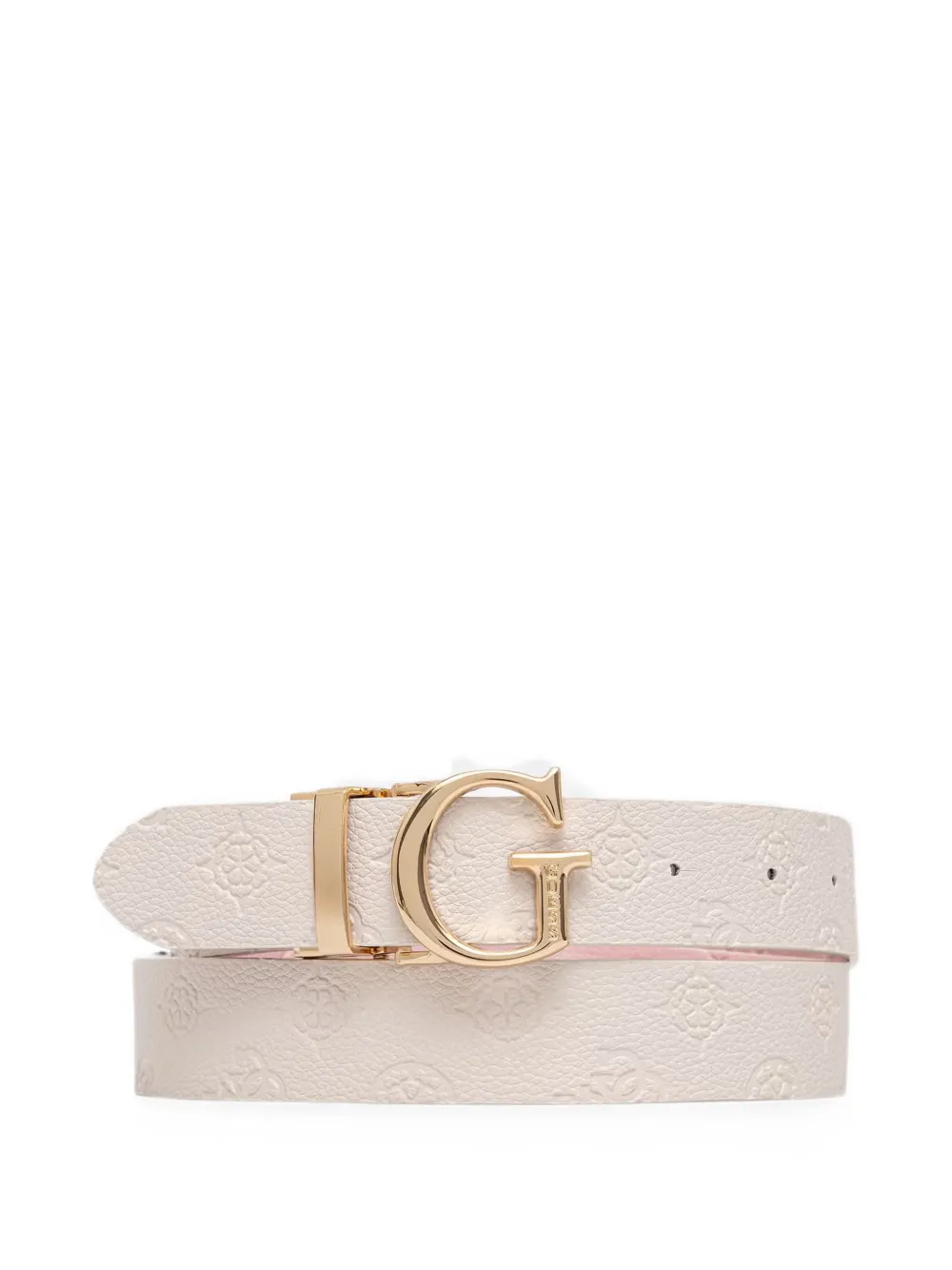 GUESS USA James 4G logo-embossed reversible belt - Toni neutri