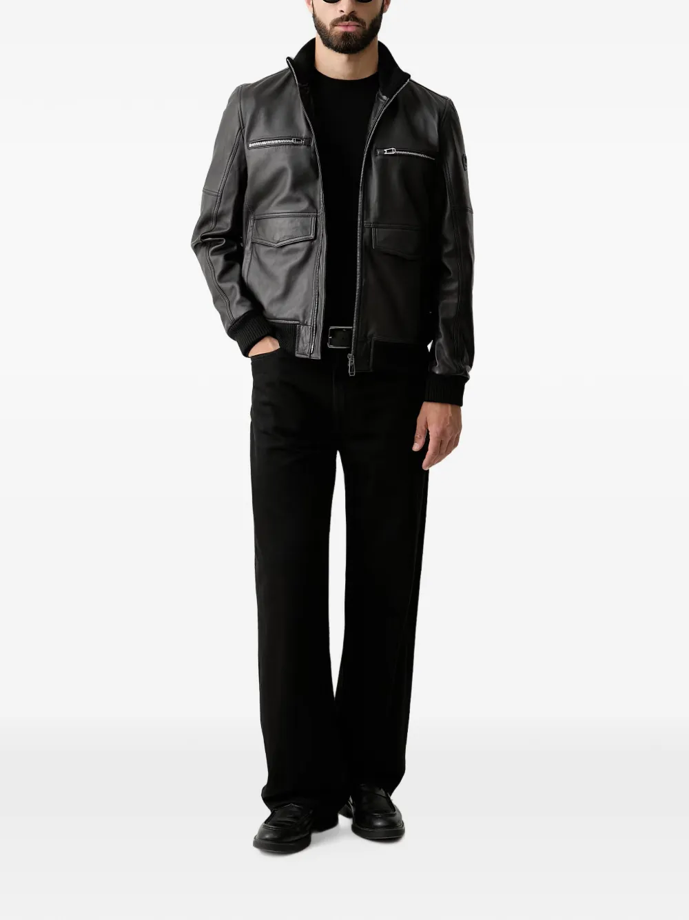 GUESS USA Trui met geborduurd logo Zwart