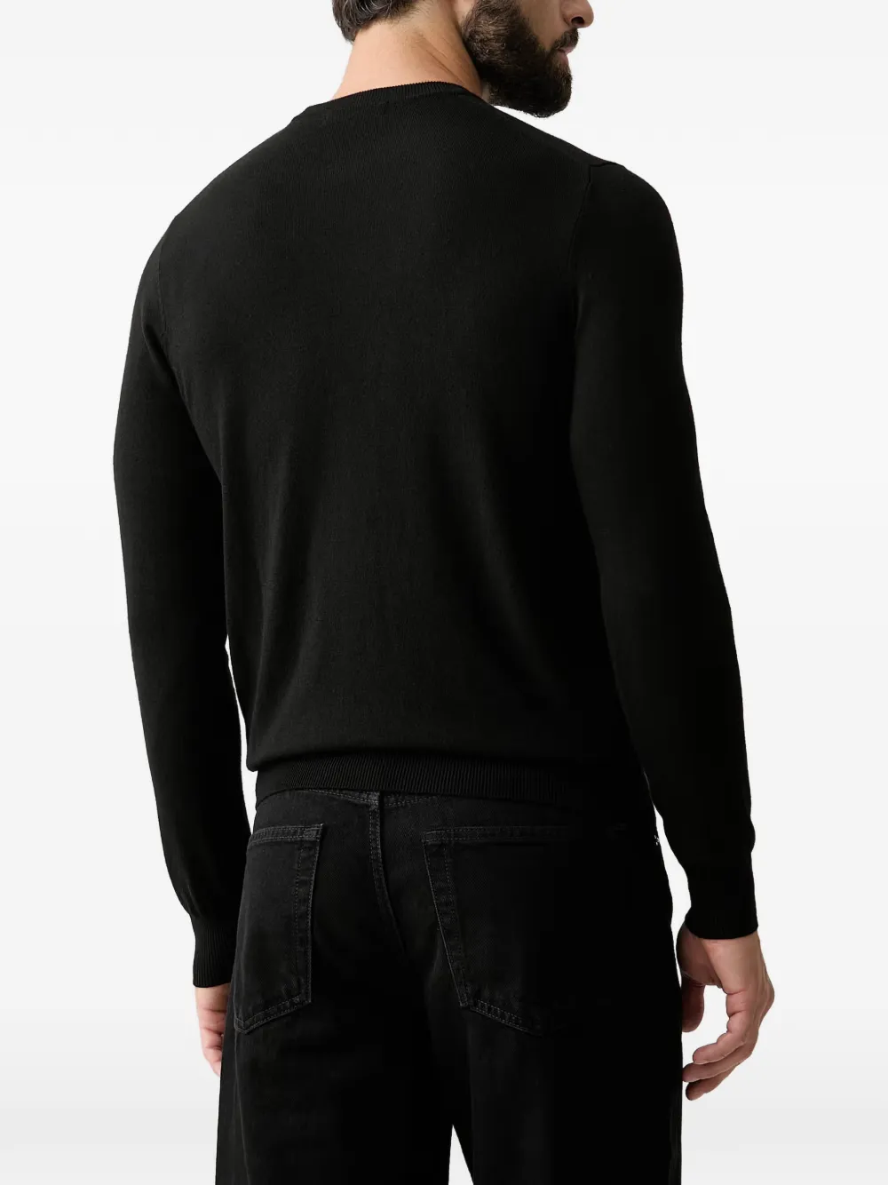 GUESS USA Trui met geborduurd logo Zwart