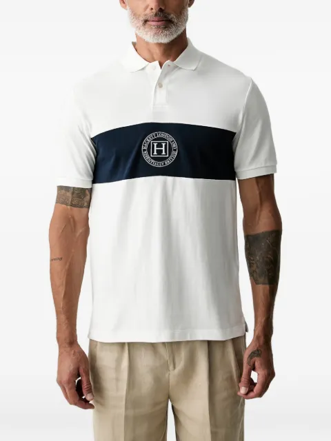 Hackett London logo-embroidered buttoned polo shirt