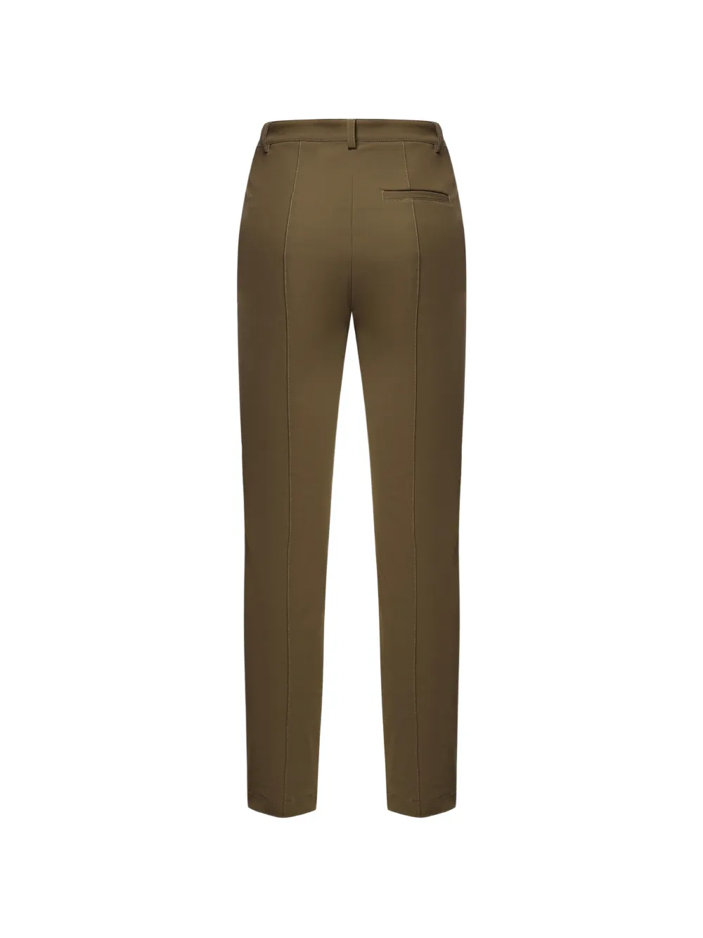 PINKO Broek met riemlussen en naaddetail Groen