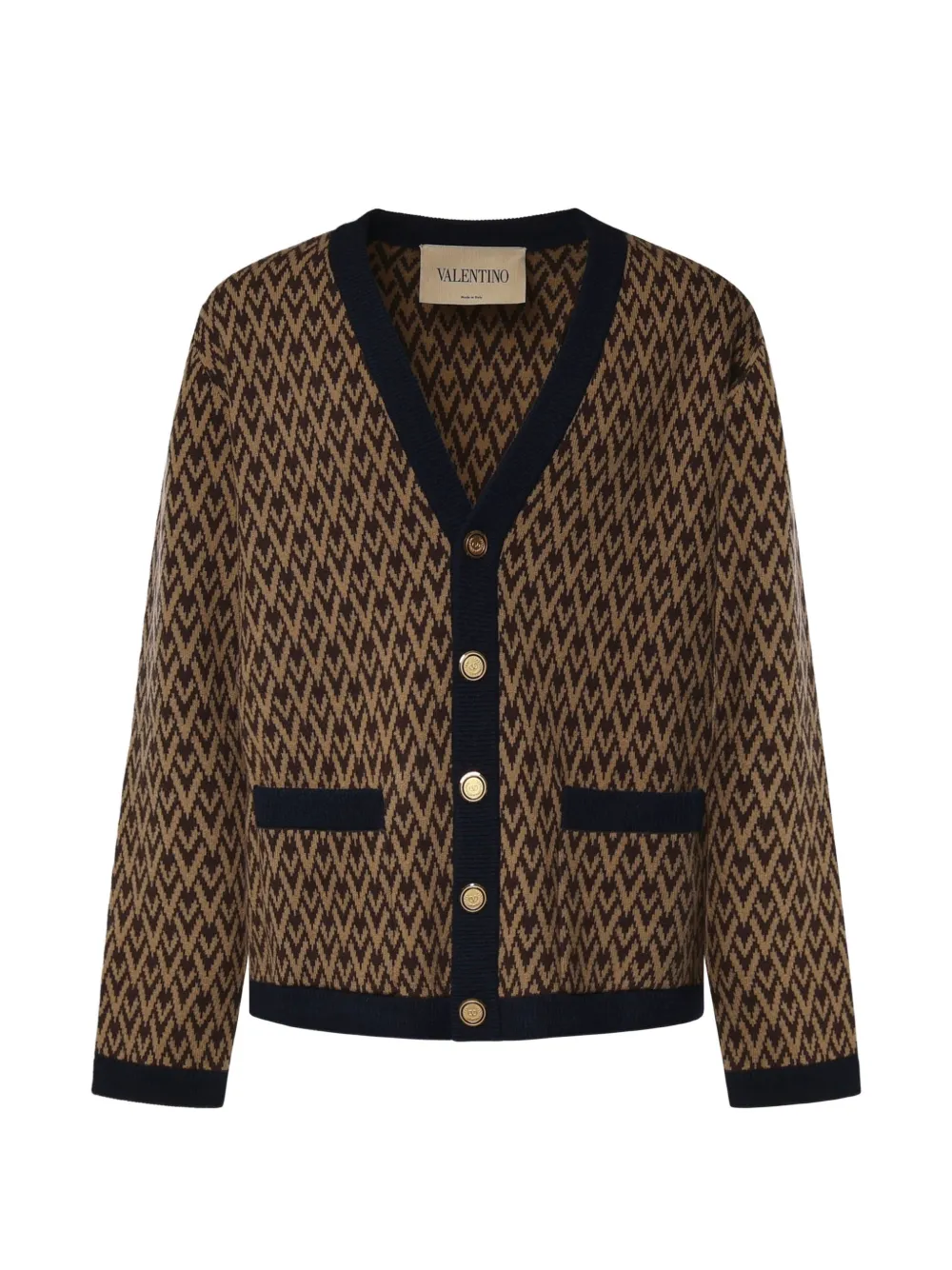 Valentino Garavani Toile Iconographe button-up cardigan - Marrone