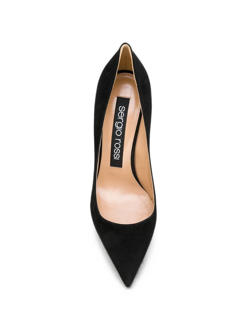 Sergio Rossi Godiva suede heeled pumps Zwart