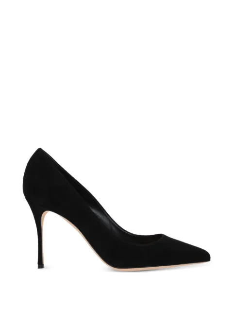 Sergio Rossi Godiva suede heeled pumps