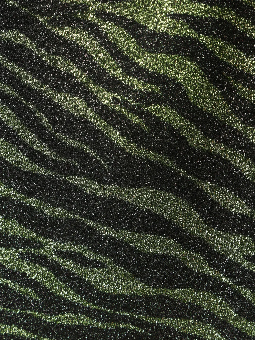 Oséree Mini-jurk met zebraprint en lurexdraad Zwart