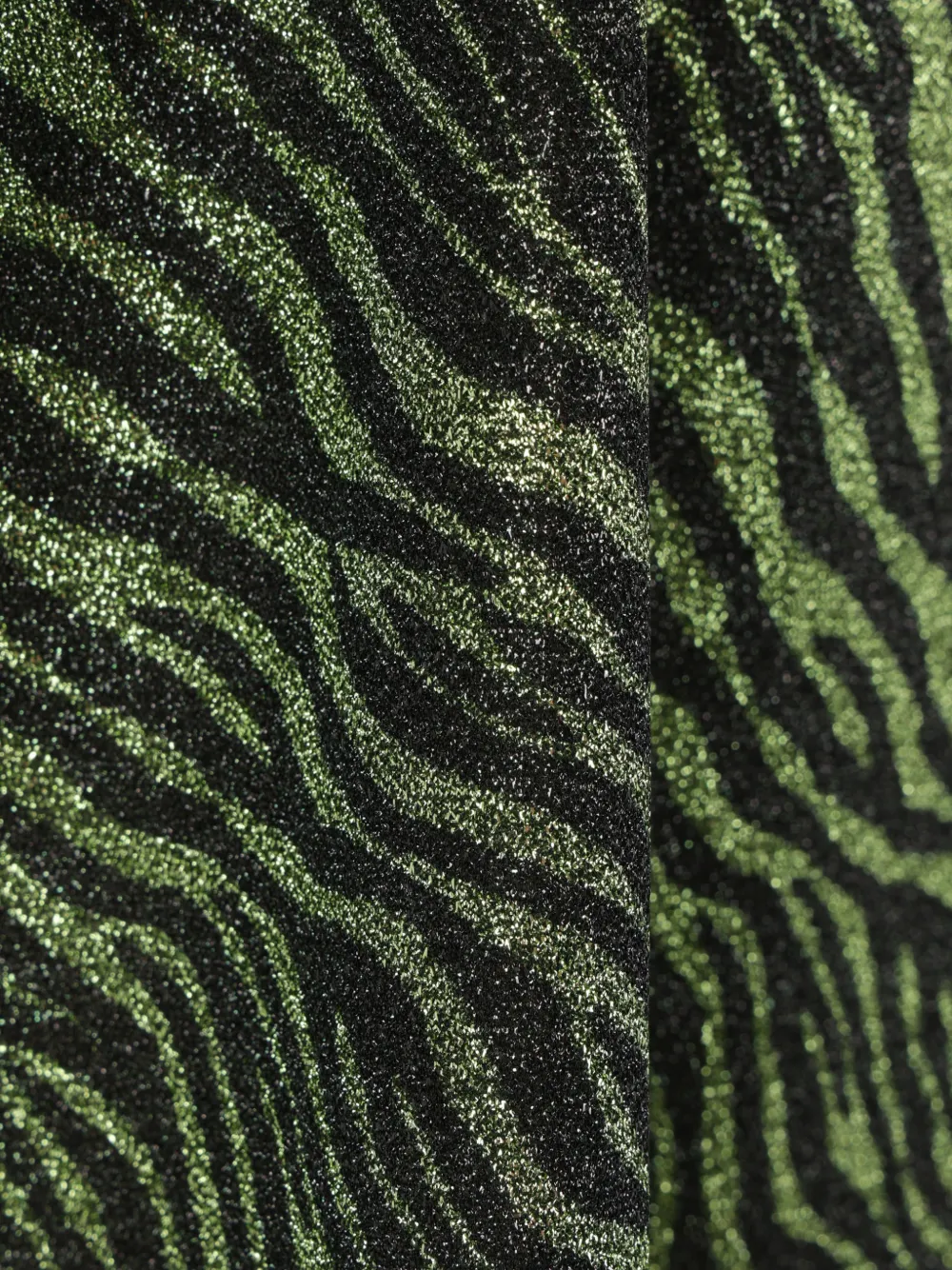 Oséree Mini-jurk met zebraprint en lurexdraad Zwart