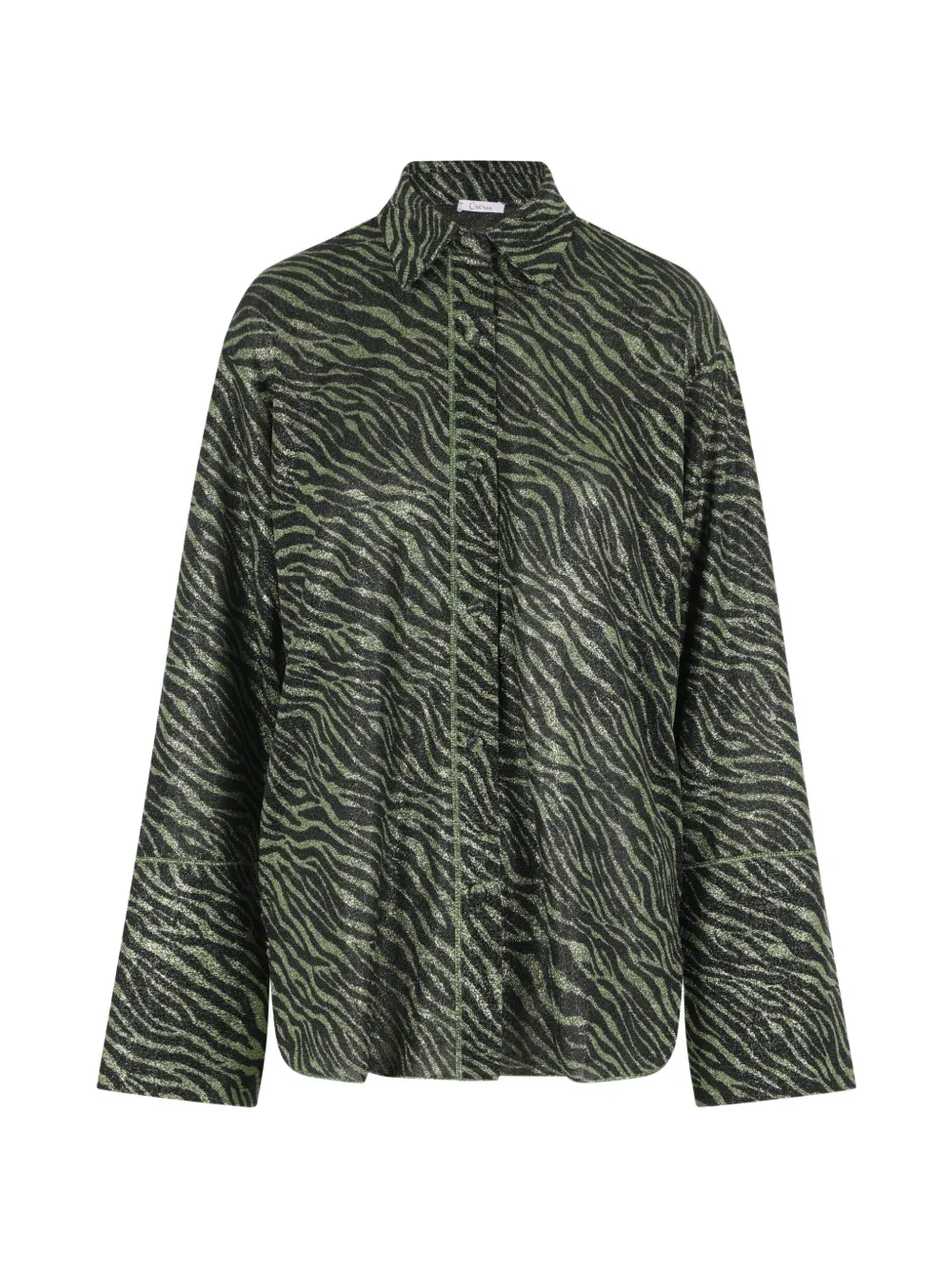 Oséree Lumière Hemd mit Animal-Print - Schwarz