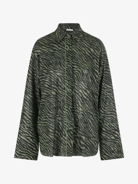 Oséree Lumière animal-print shirt