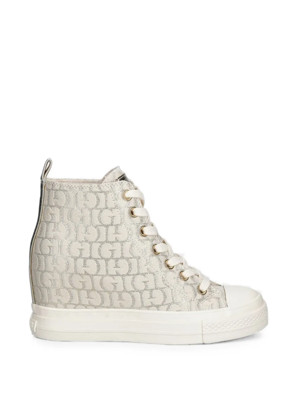 GUESS USA Sundae high-top sneakers Beige
