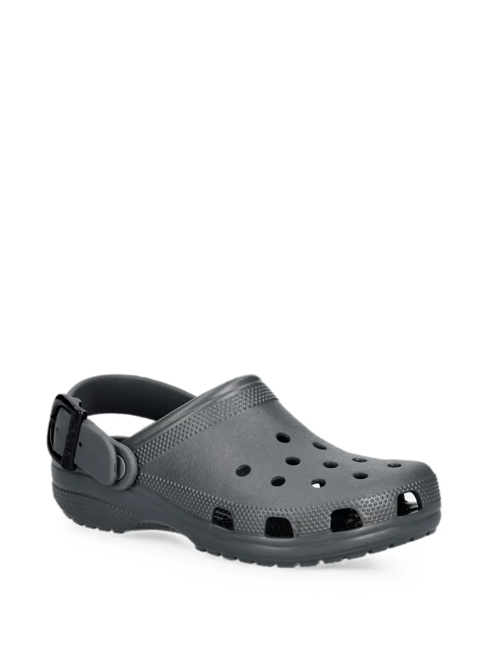 Crocs perforated buckle-strap mules Grijs