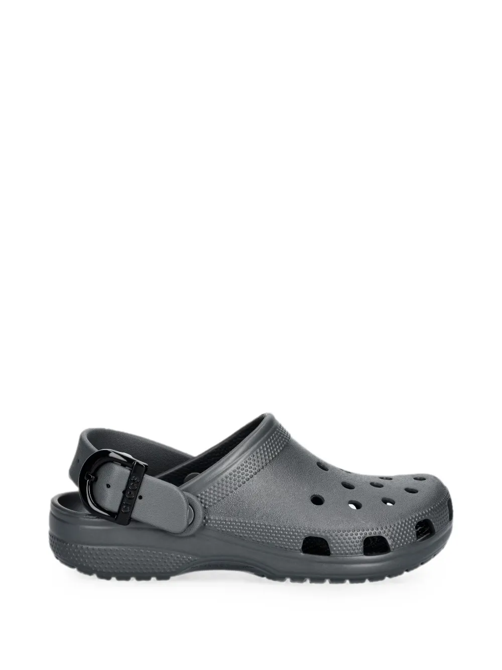Crocs perforated buckle-strap mules - Grau