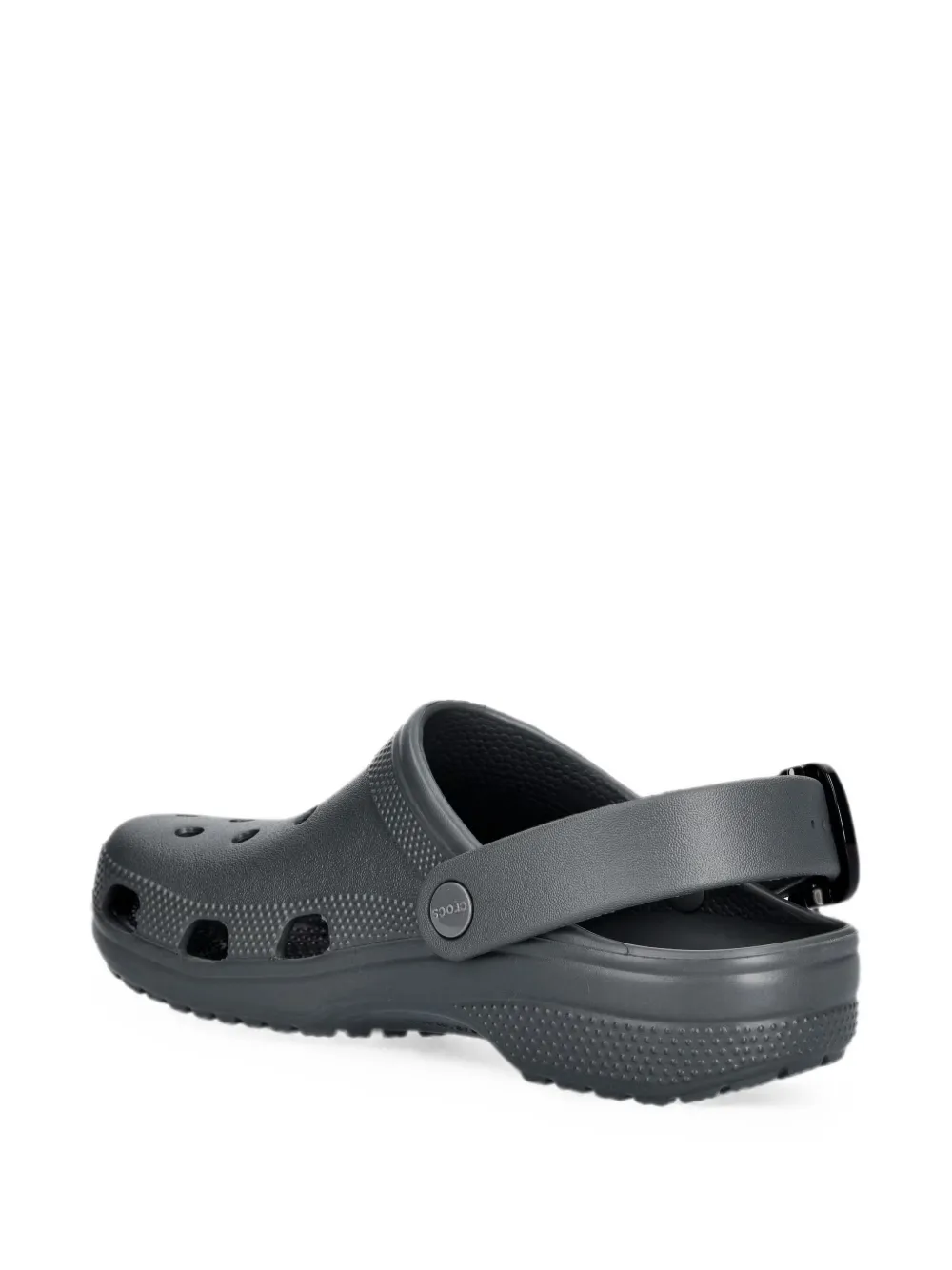 Crocs perforated buckle-strap mules Grijs