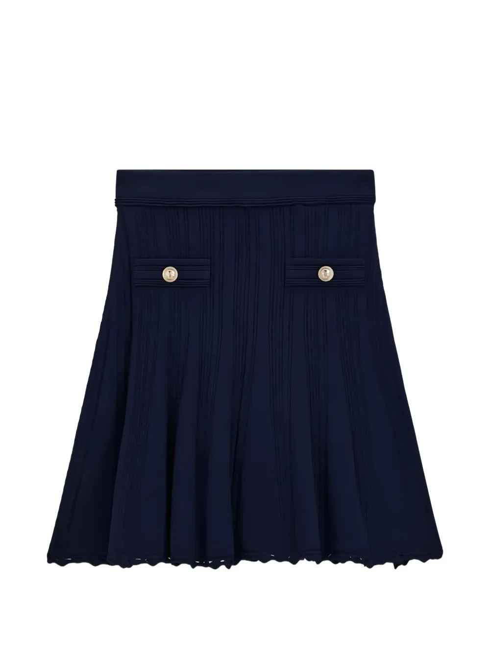 GUESS USA button-detail mini skirt - Blau