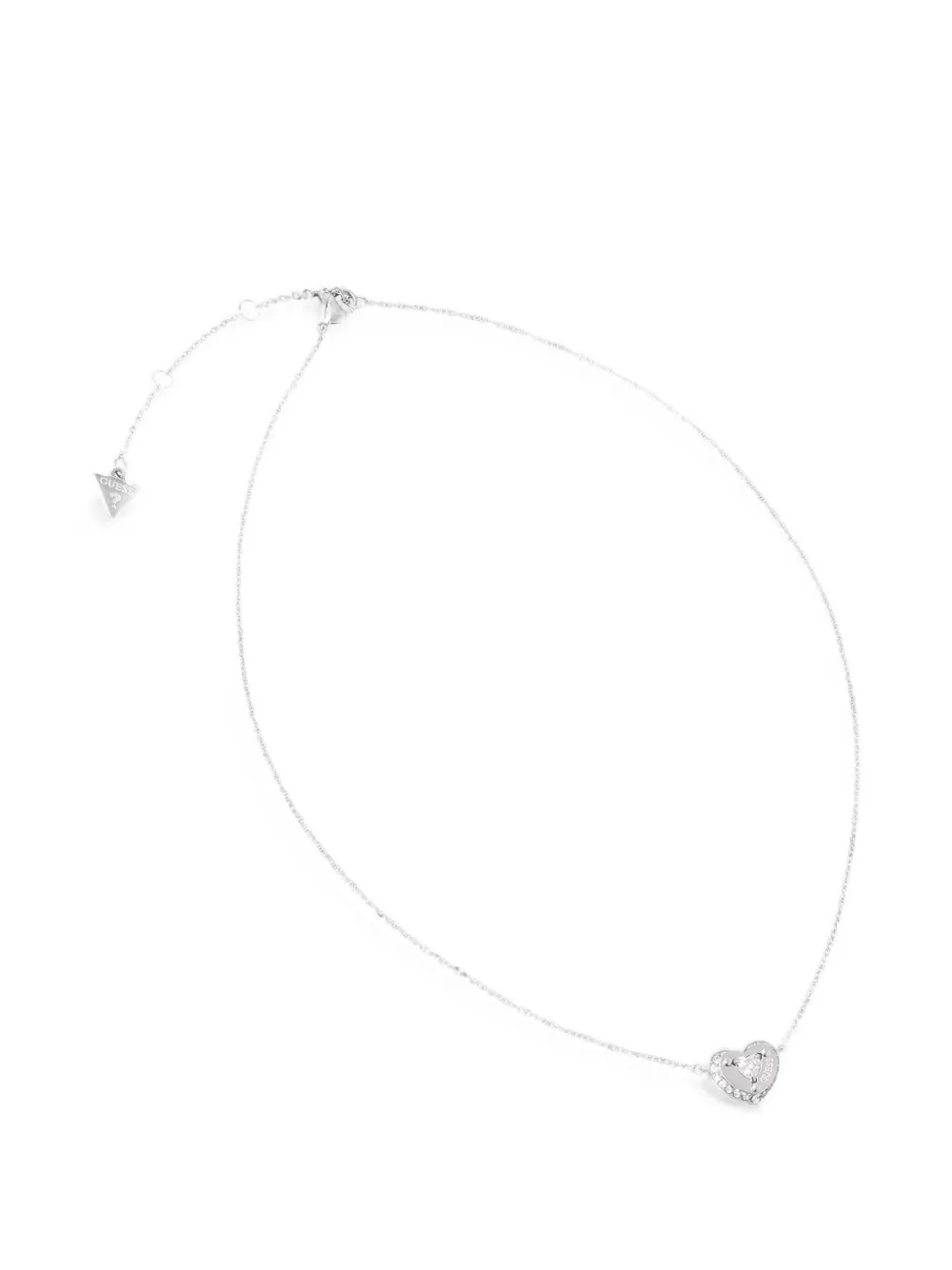 GUESS USA Collana con pendente a cuore - Argento