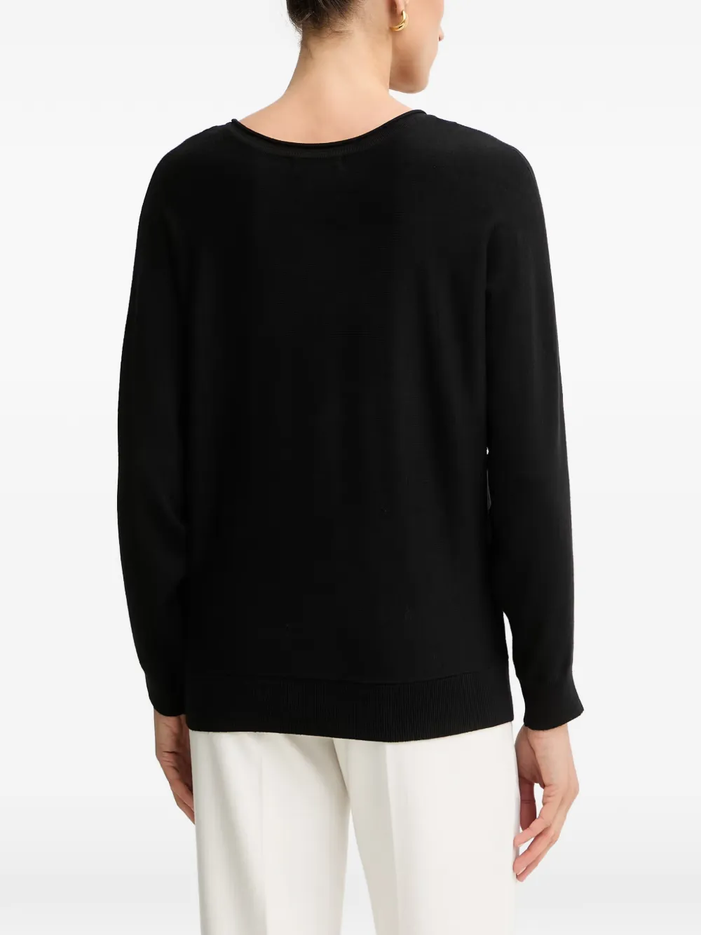 GUESS USA Trui verfraaid met pailletten en logo-print Zwart