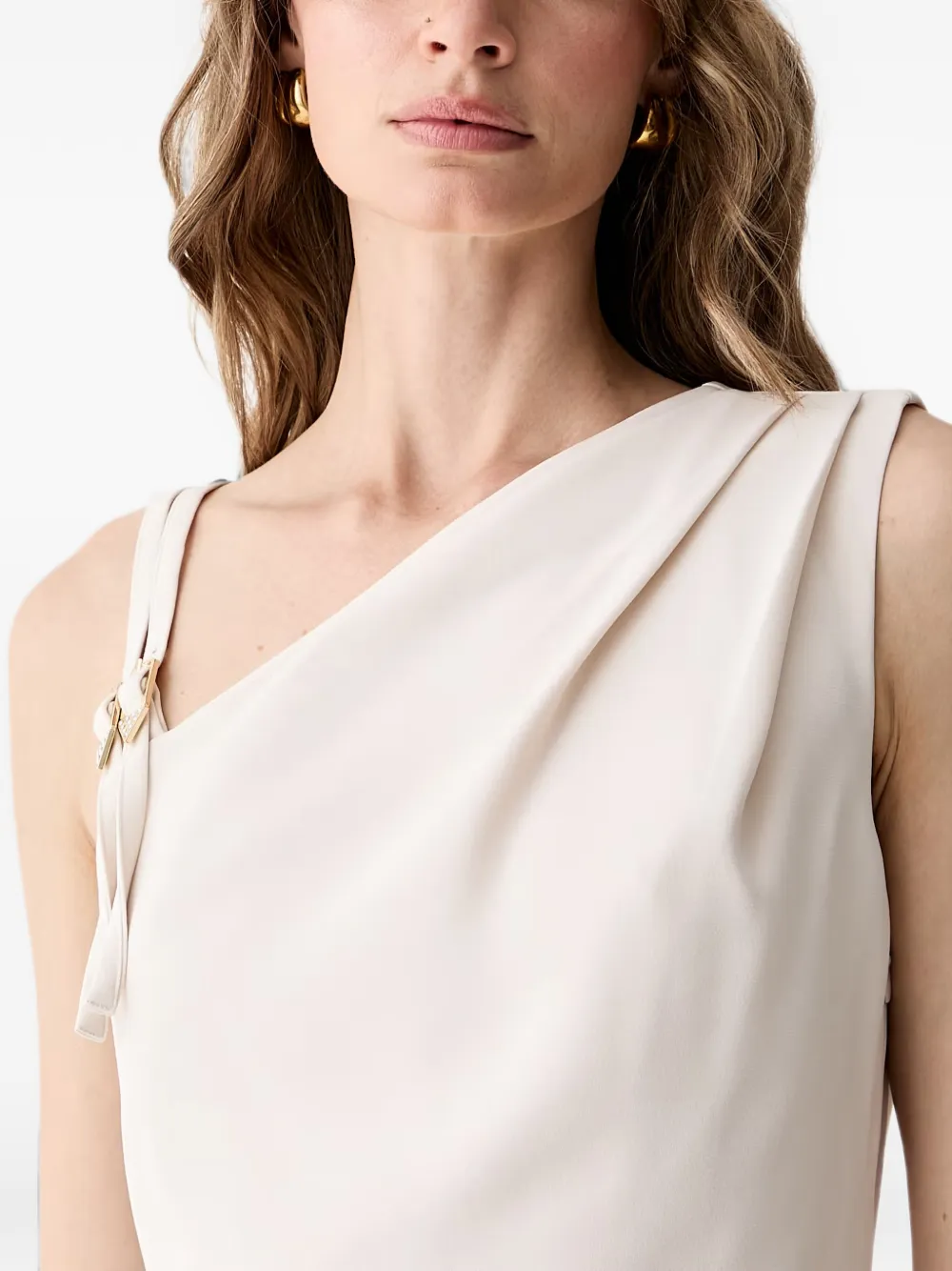 GUESS USA Livia asymmetrische mini-jurk met gesp-detail Beige