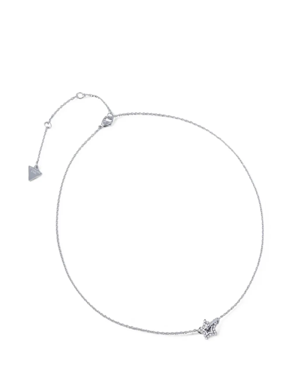 GUESS USA Collana con pendente a stella - Argento