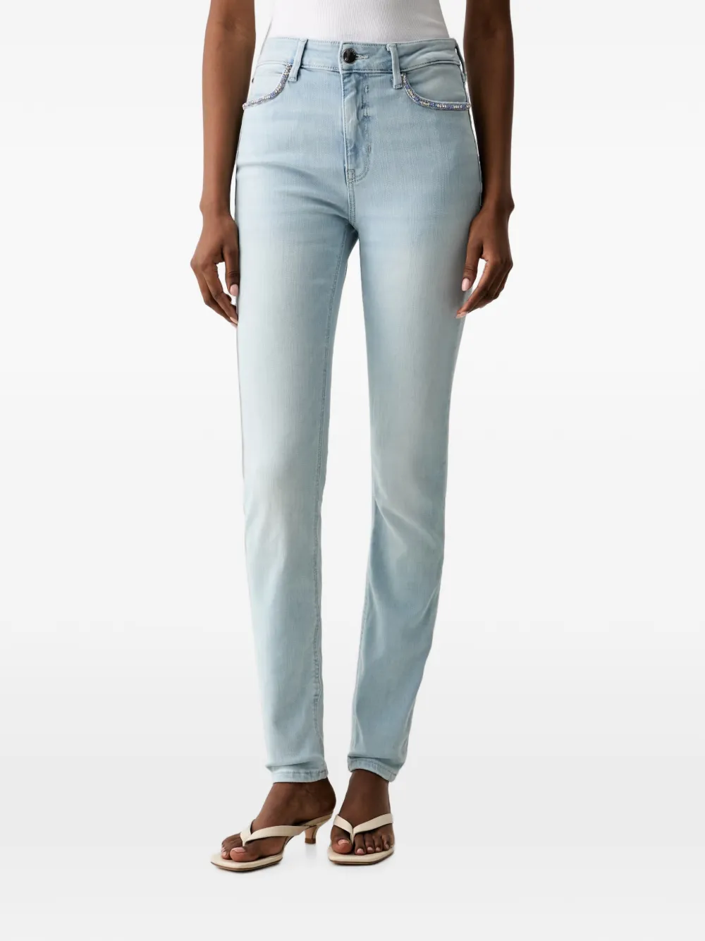GUESS USA Jeans mit Logo-Patch - Blau
