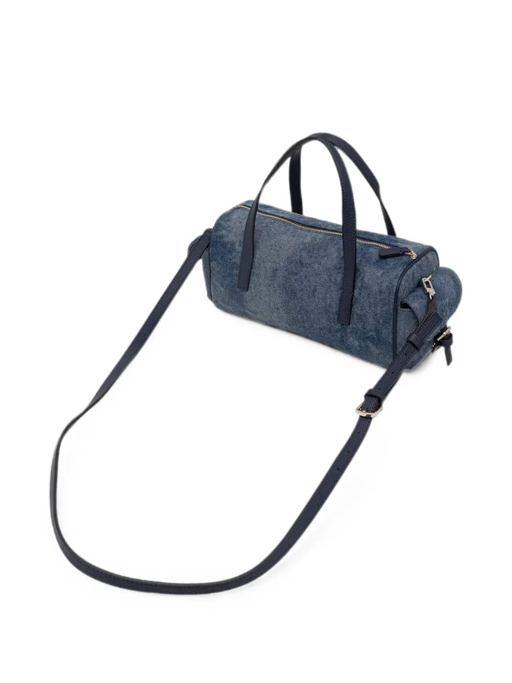 GUESS USA Shopper met beer-bedel en logo-plakkaat Blauw