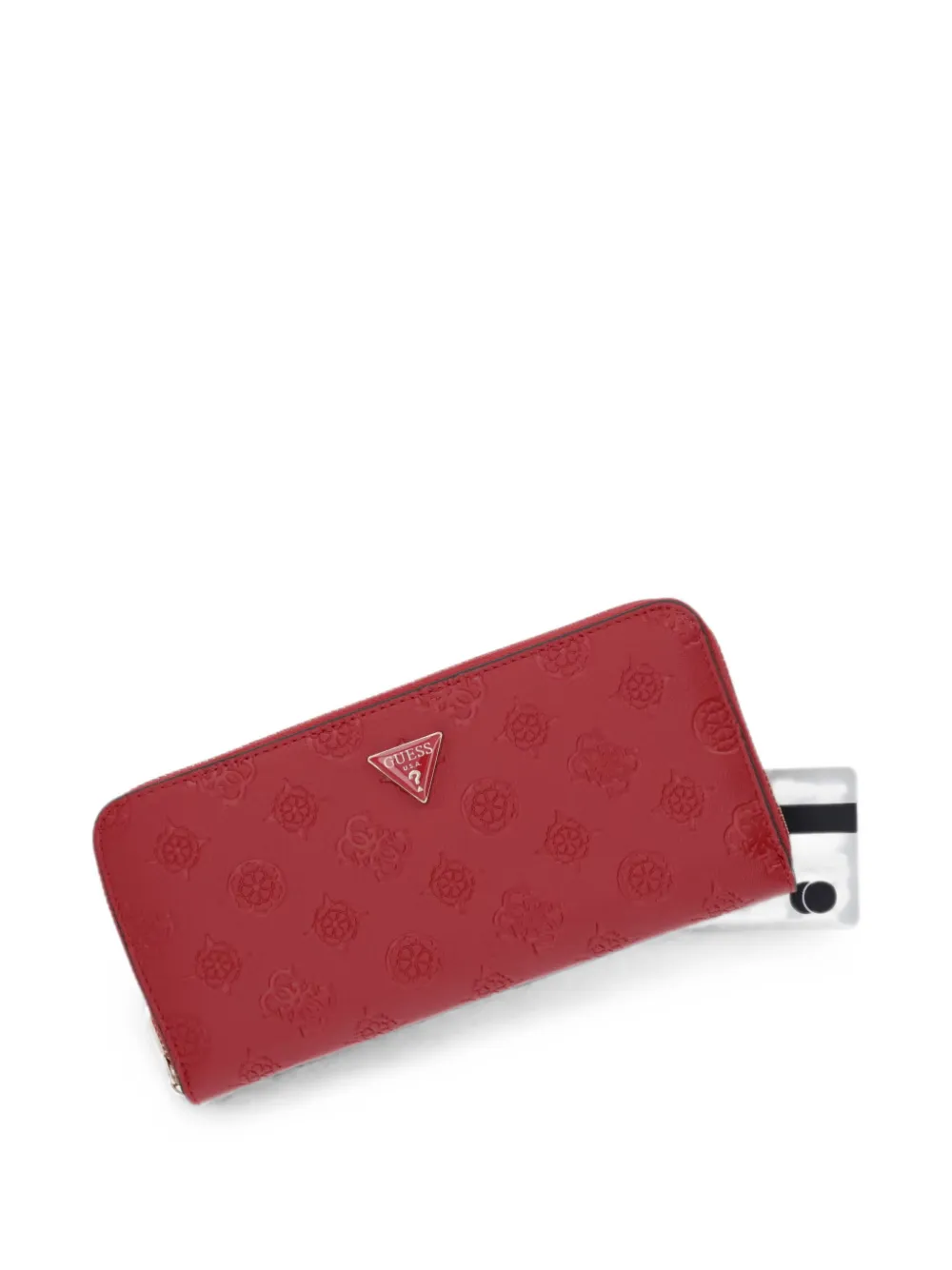 GUESS USA Diana portemonnee met logo-reliëf Rood