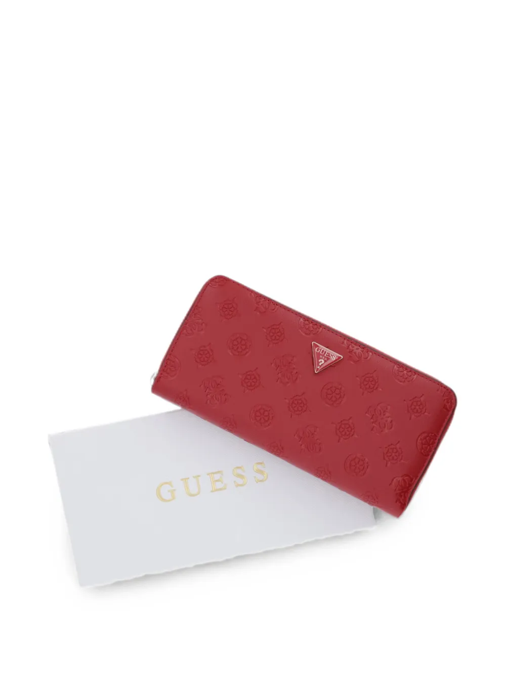 GUESS USA Diana portemonnee met logo-reliëf Rood