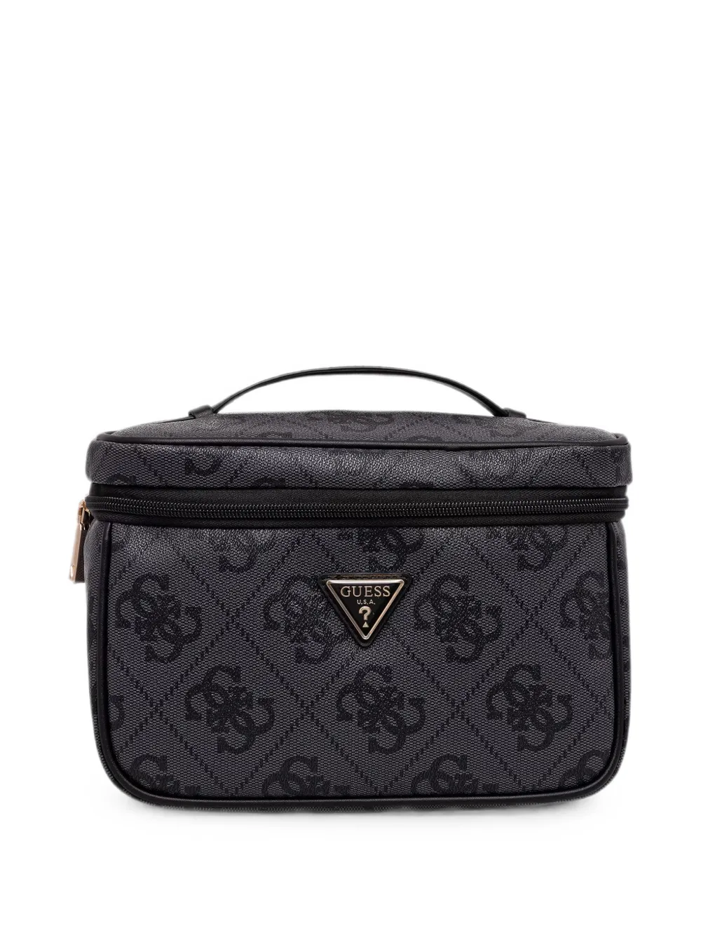 GUESS USA logo-print make-up bag - Nero