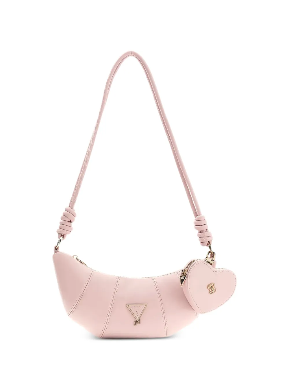 guess kids heart-pouch crescent shoulder bag - Rosa