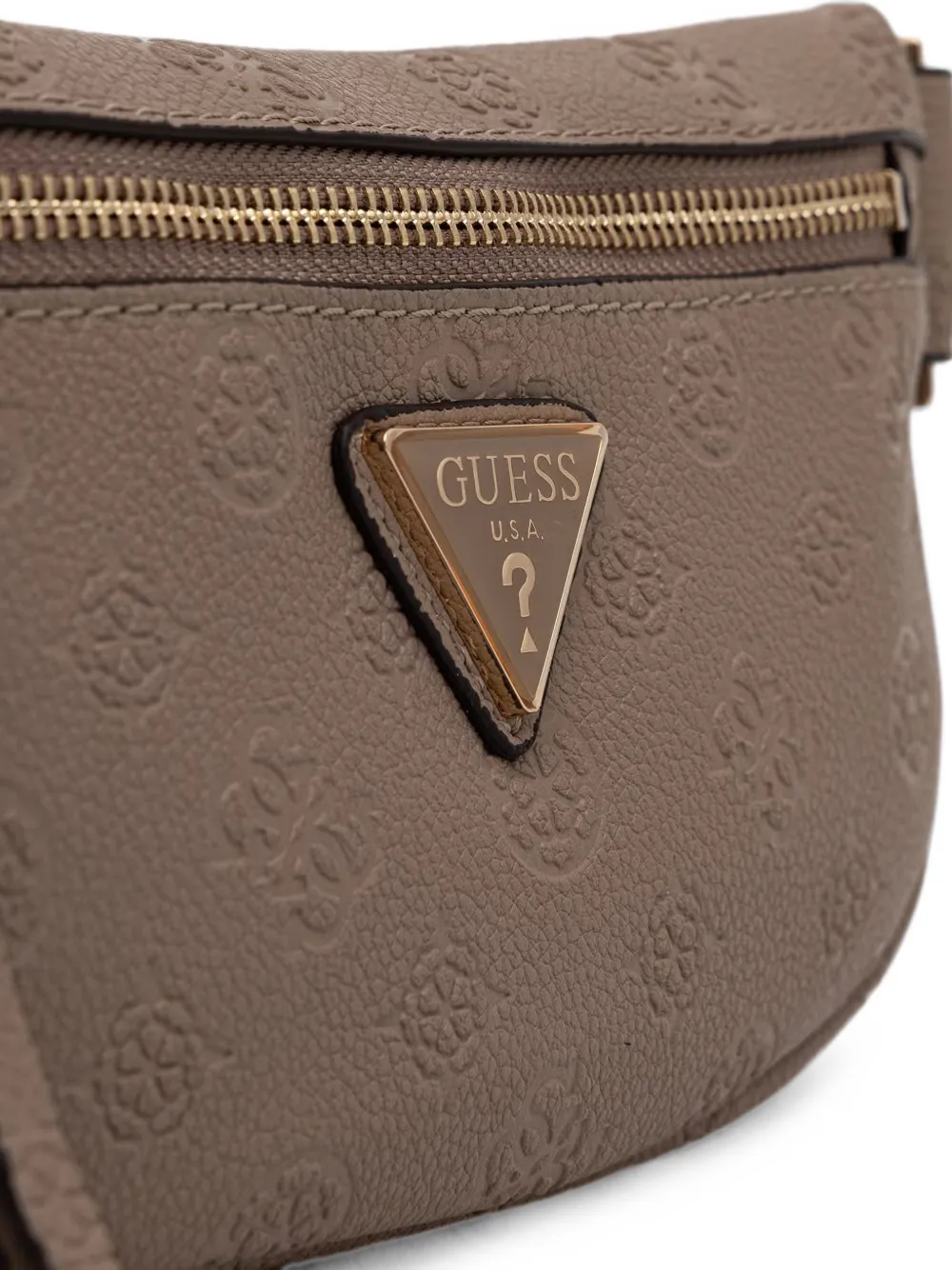 GUESS USA Devon heuptas met logo-reliëf Bruin