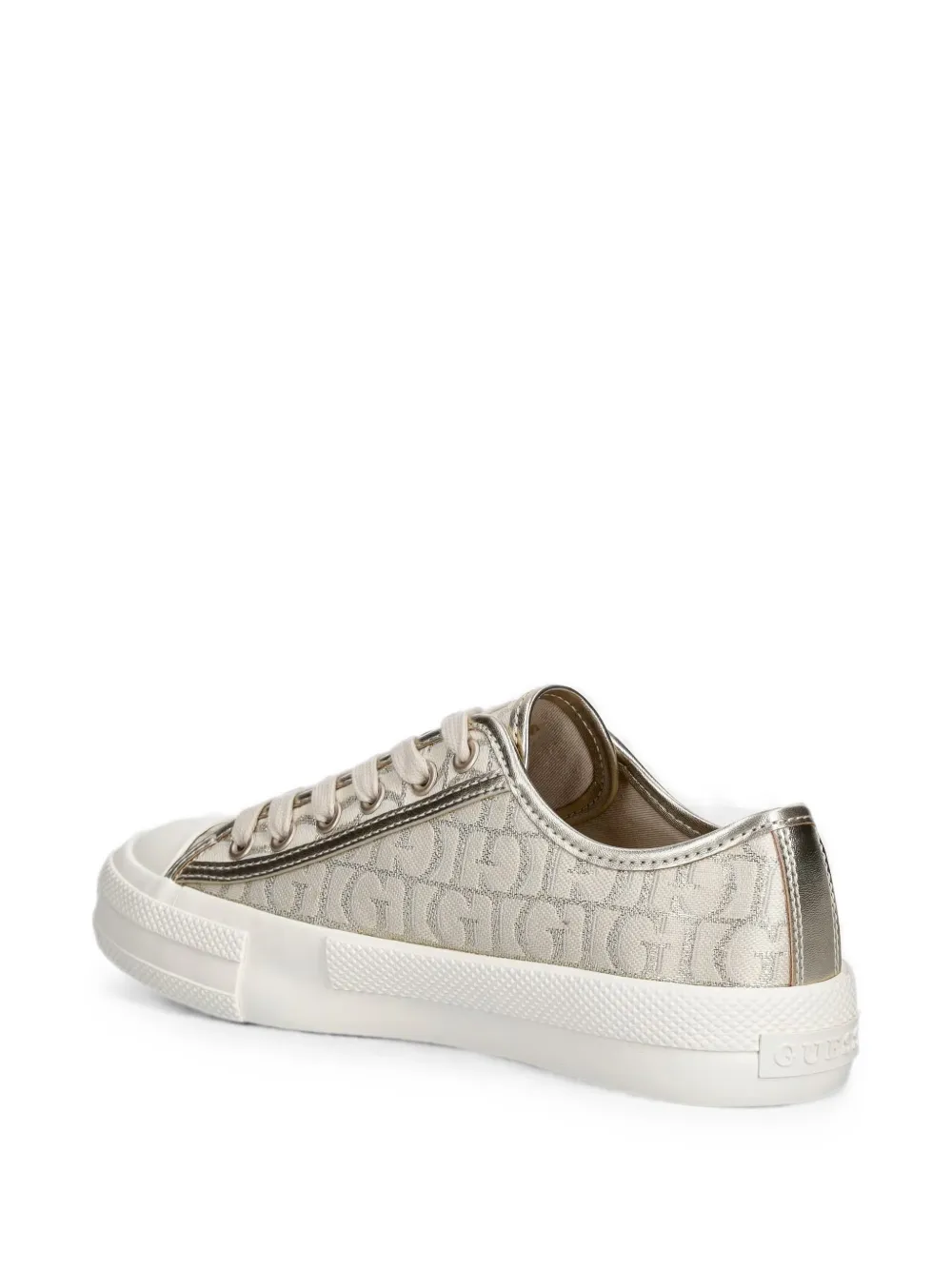 GUESS USA Carey logo-print sneakers Beige