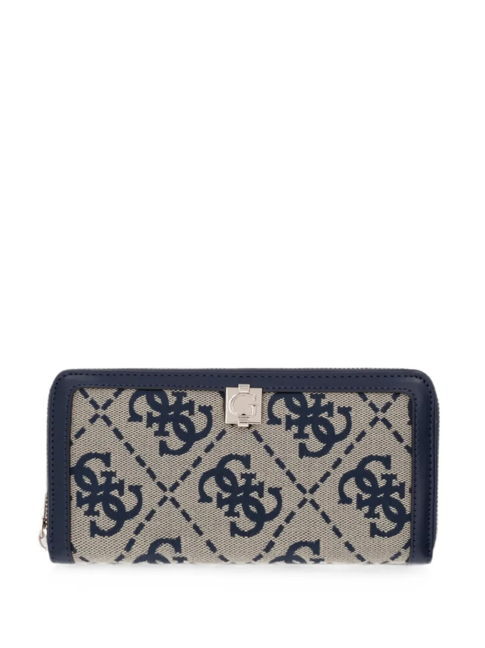 GUESS USA Audrey monogram-print wallet - Nude