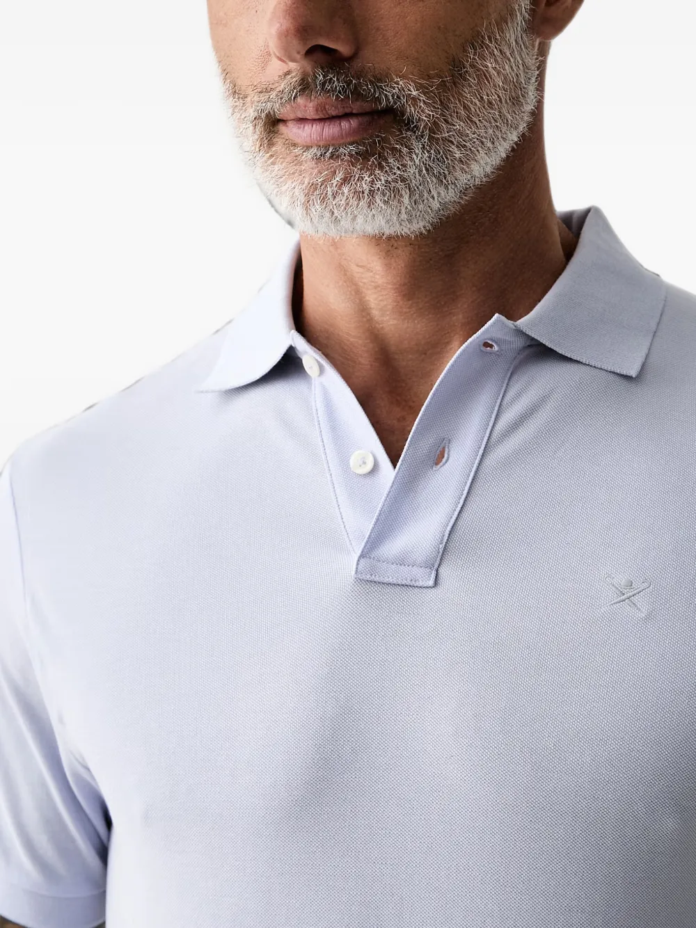 Hackett London Poloshirt met geborduurd logo Paars