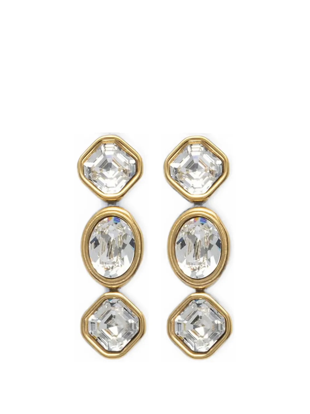 GUESS USA Mamounia crystal-embellished drop earrings - Giallo