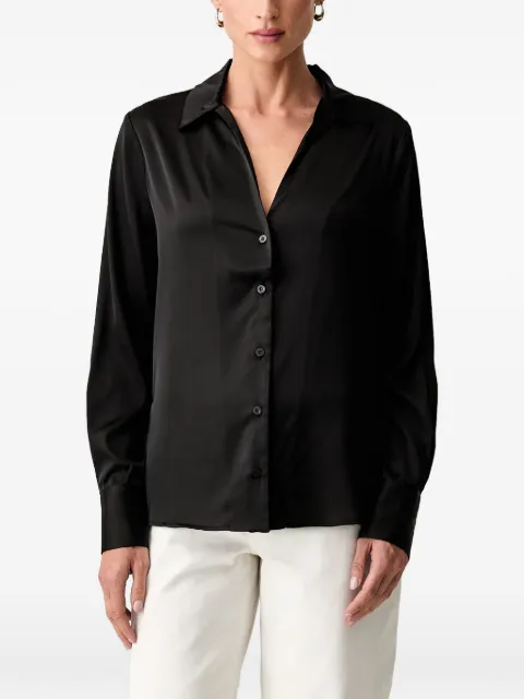 GUESS USA satin-finish long-sleeve shirt