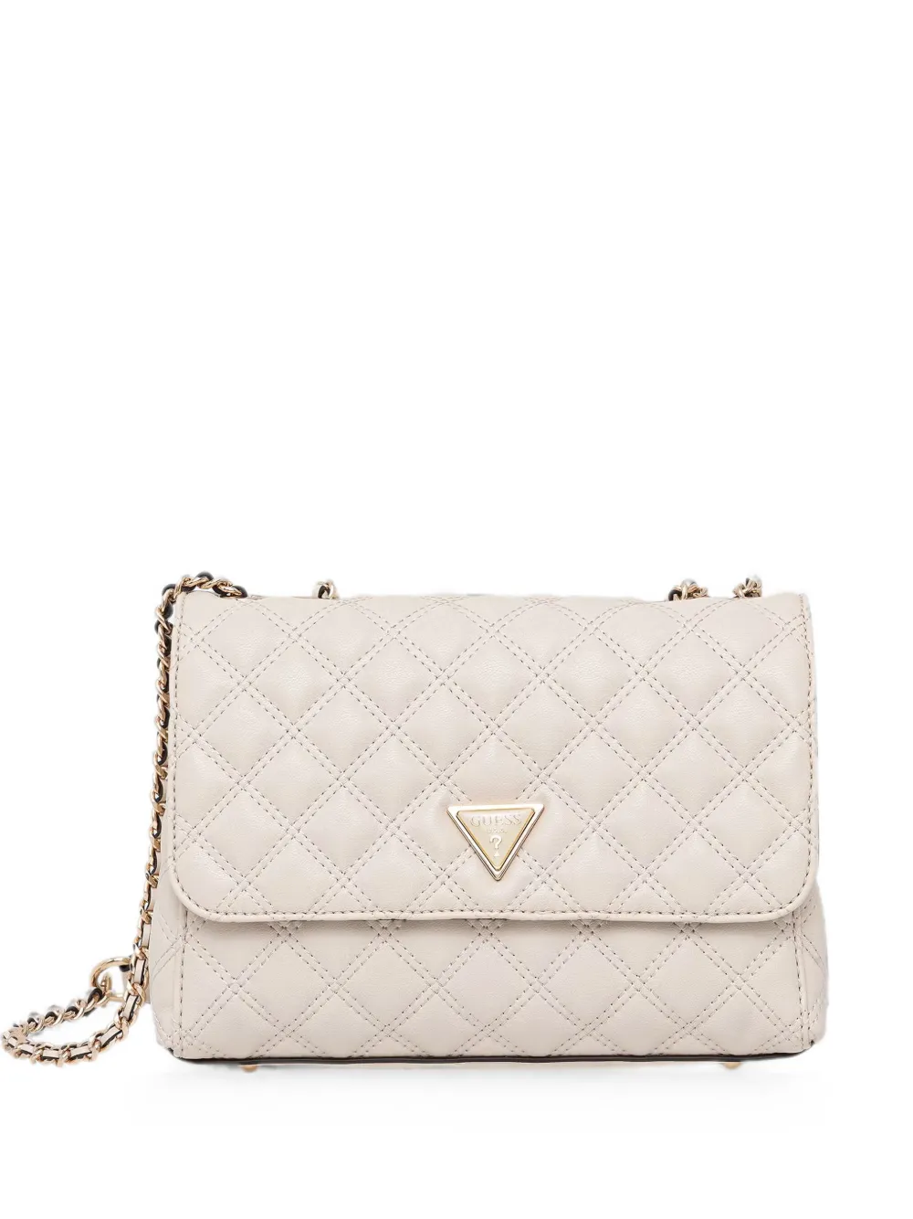 GUESS USA Giully quilted cross body bag - Nude