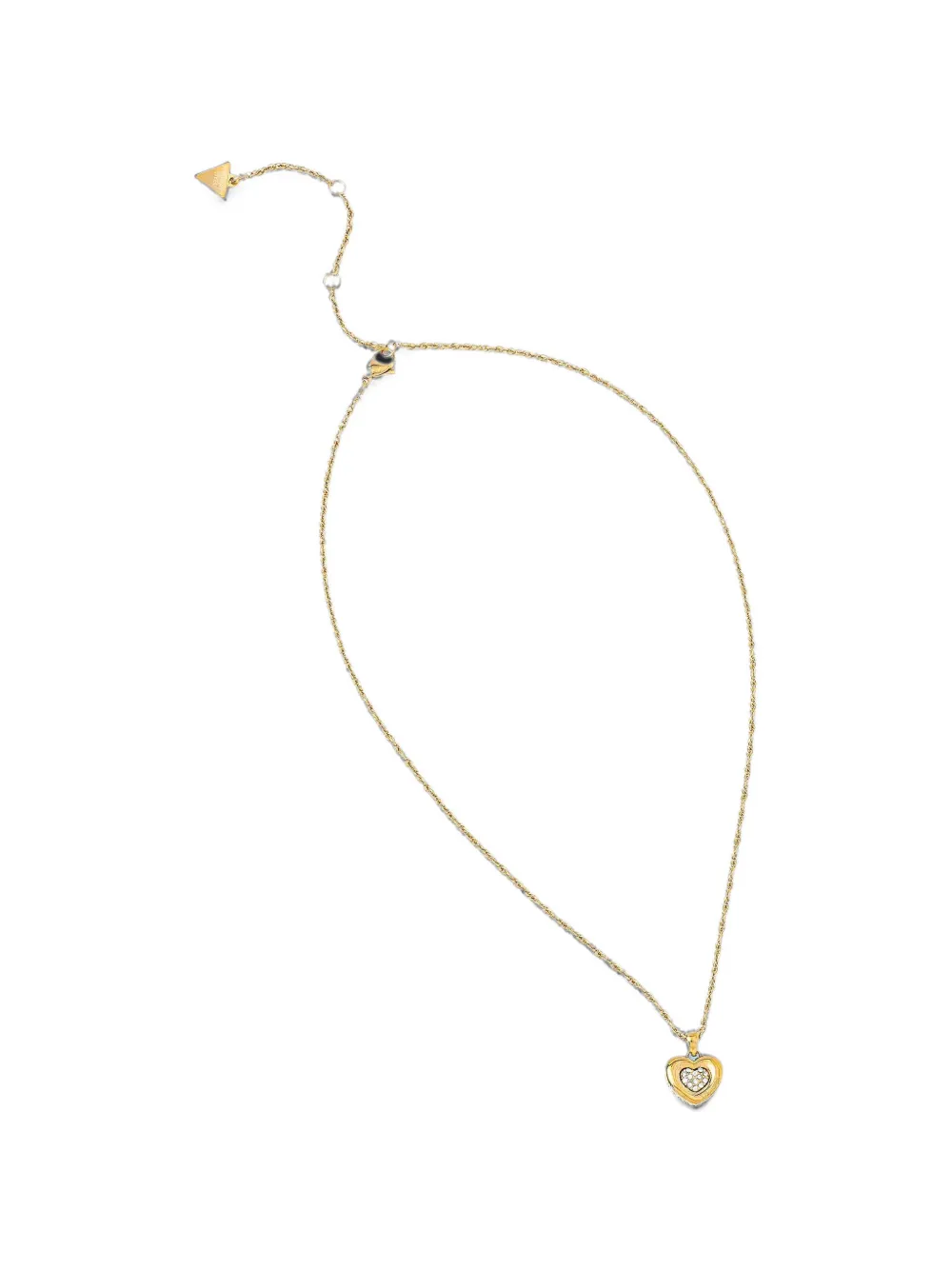 GUESS USA Collana L.O.V.E. con cristalli - Giallo