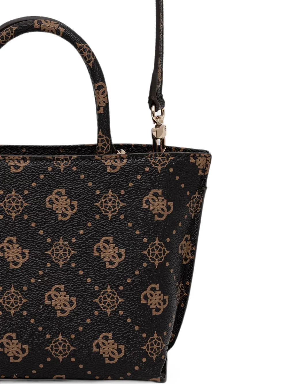 GUESS USA Emelie shopper met logo-plakkaat en monogram-print Zwart