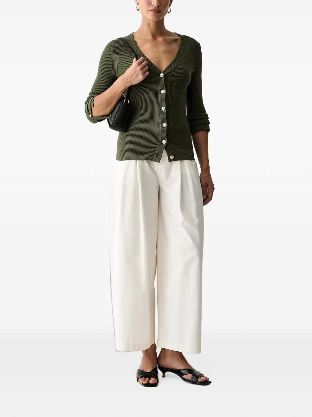 GUESS USA Button-up vest Groen