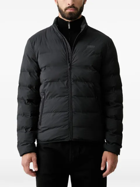 GUESS USA quilted logo-print jacket