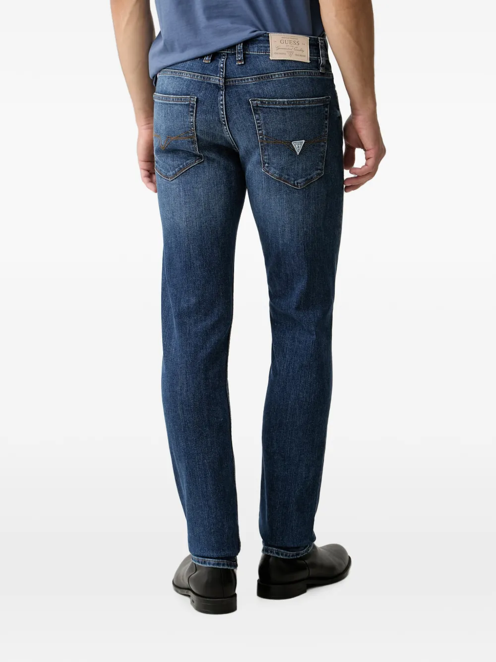 GUESS USA Jeans met vervaagd effect Blauw