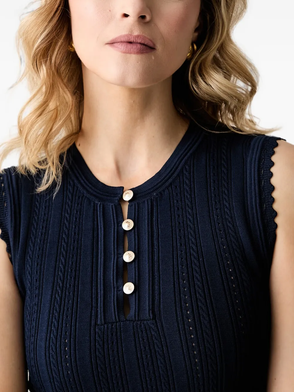 GUESS USA Mouwloze top Blauw