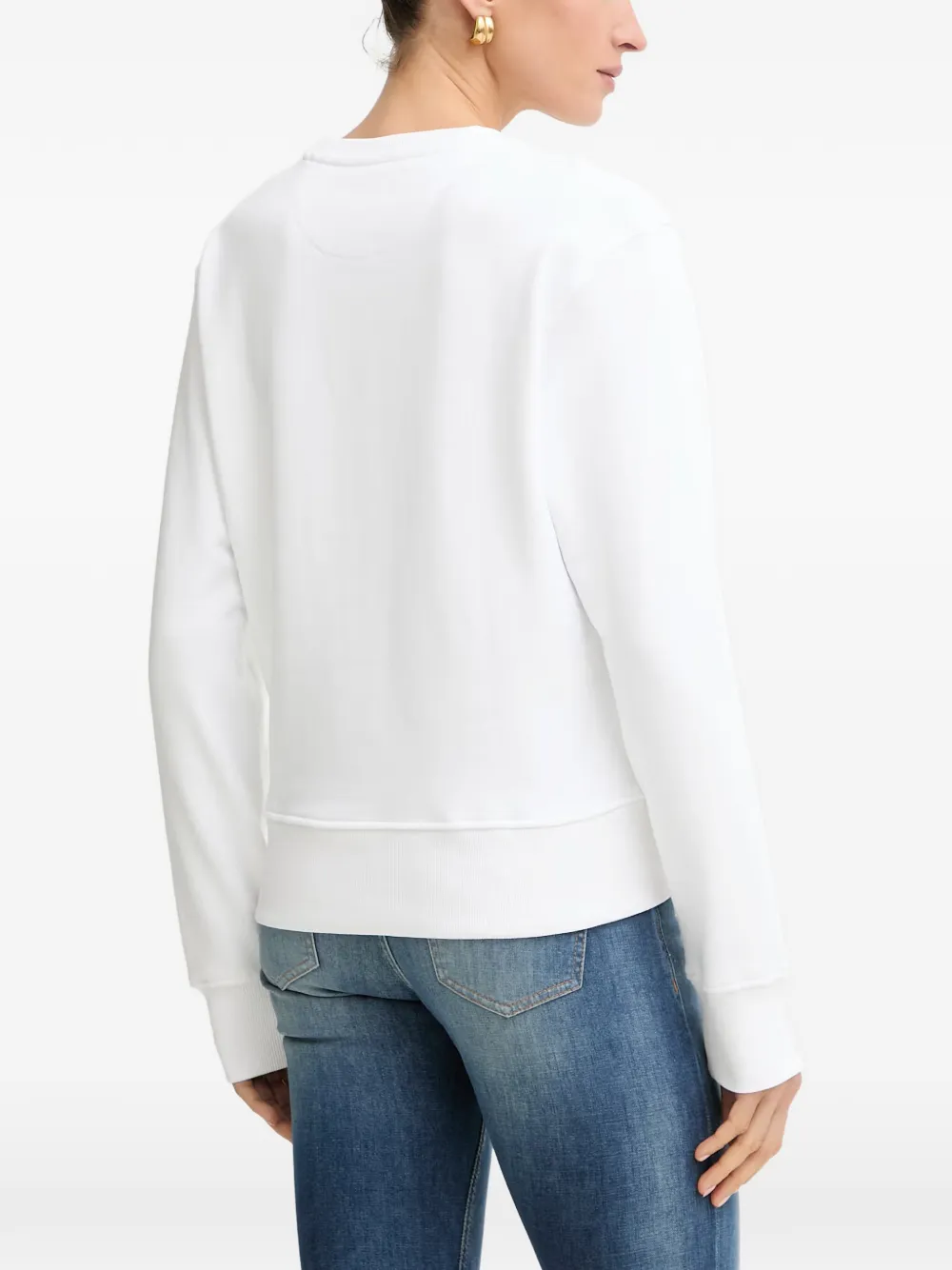 GUESS USA Hoodie met logopatch Wit