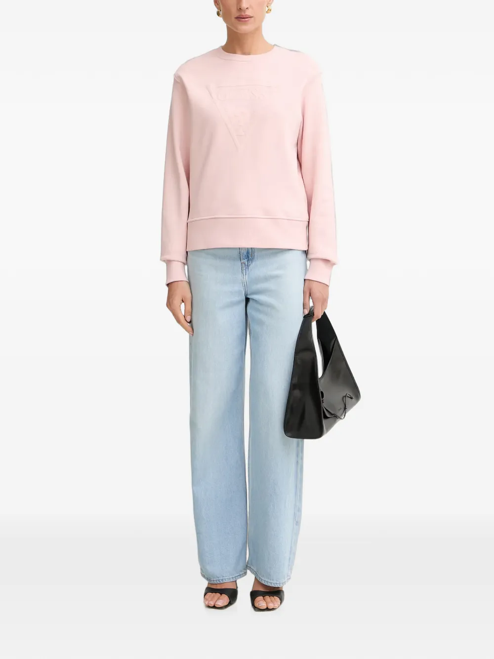 GUESS USA logo-embossed jumper Roze
