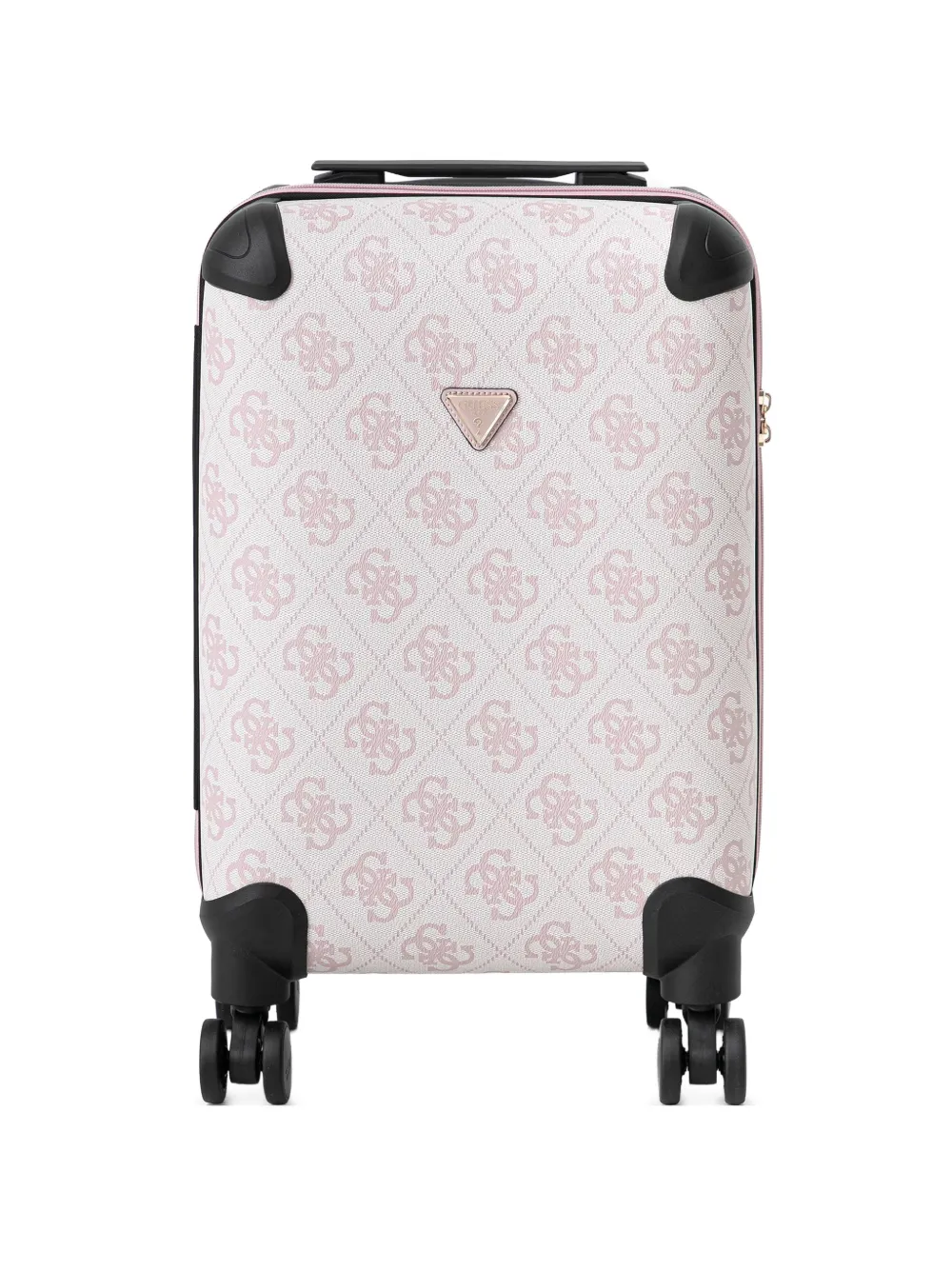 GUESS USA Berta monogram-print logo-plaque suitcase - Weiß