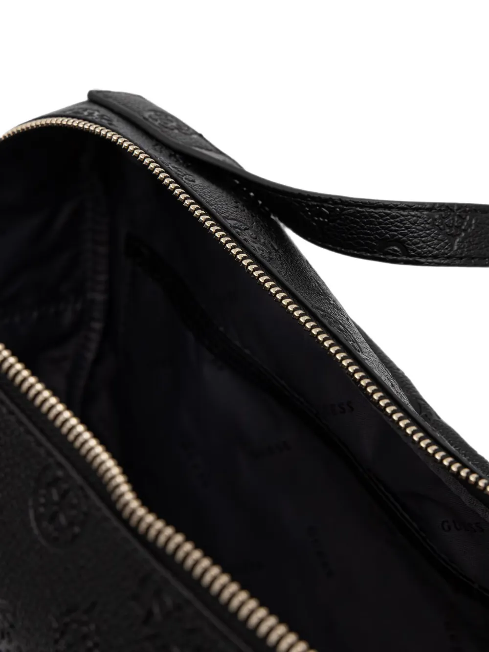 GUESS USA Devon shopper met logo-reliëf Zwart