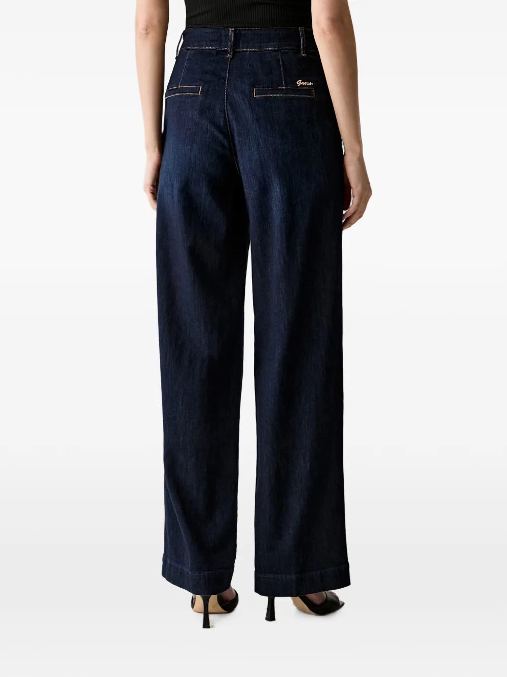 GUESS USA Jeans met wijde pijpen Blauw