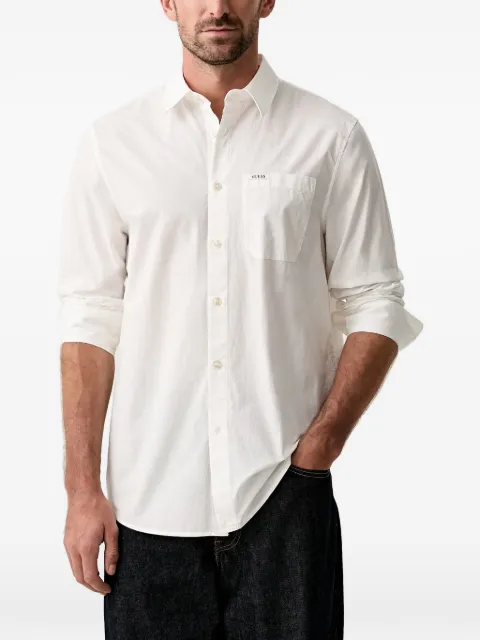GUESS USA logo-patch chest-pocket shirt
