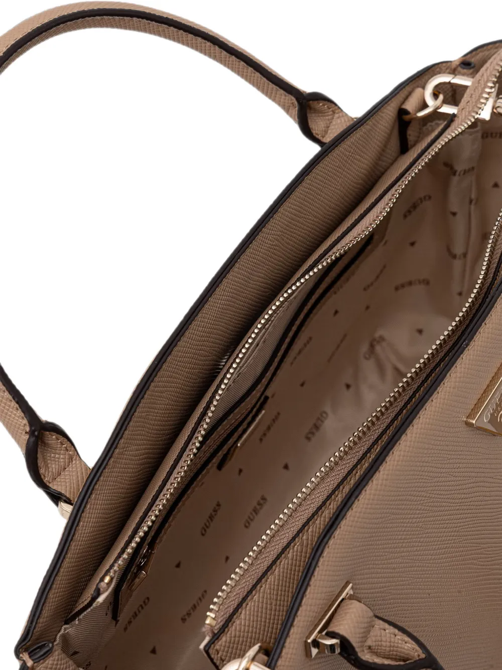 GUESS USA Gilda shopper met bedel Beige