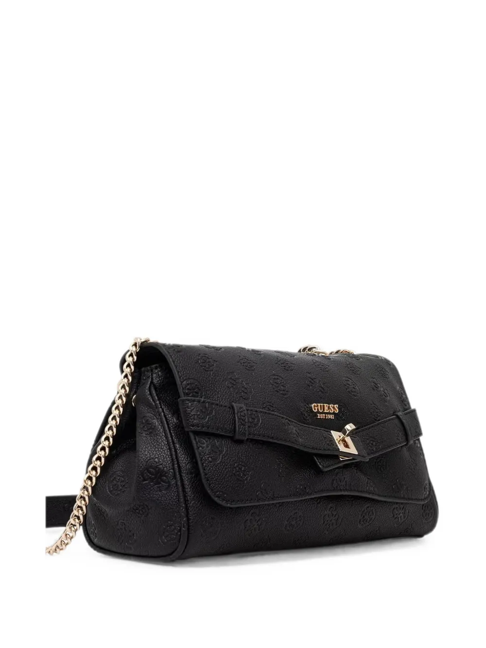 GUESS USA Ella schoudertas met draaislot Zwart