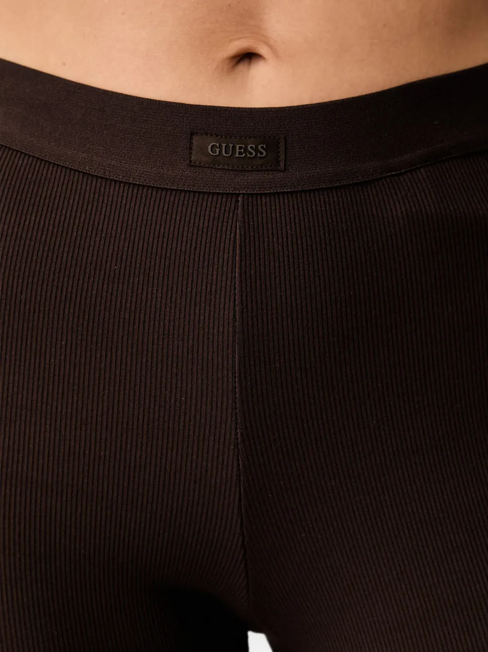 GUESS USA Ribgebreide legging Bruin